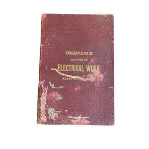 Ordinance Relating To Interior Electrical Work Hardcover Book